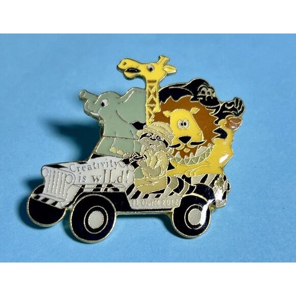 2012 IL OotM  Odyssey of The Mind OM  CIA Creativity is WILD, OOTM-Safari  Pin - Picture 1 of 2